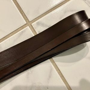 M.M. LaFleur Crossover Belt Mahogany Leather Size M/L